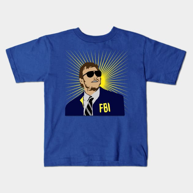 Burt Macklin Comic Kids T-Shirt by xxtinastudio